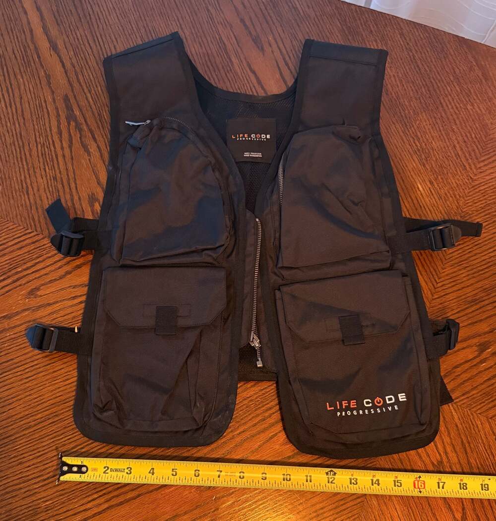V21. BLACK UTILITY BACKPACK VEST – LIFE CODE, - image 5